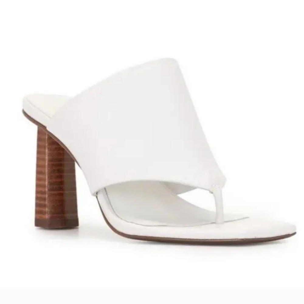 NWOT Senso Ninah Thong Toe Slide Mule Heel Sandal, EU 41 (US 10), White